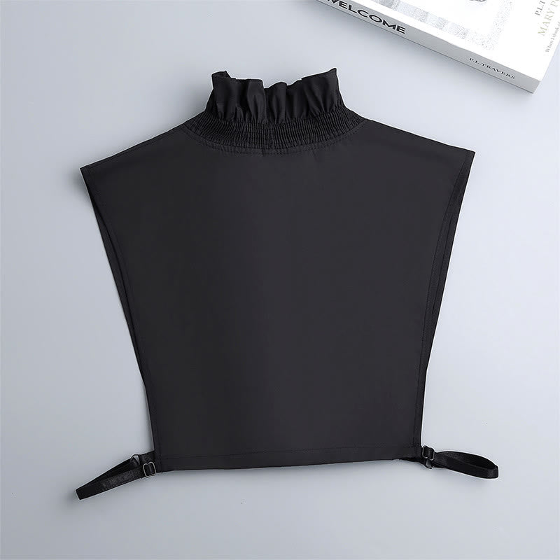 V Neck Detachable False Collar Shirt For Women