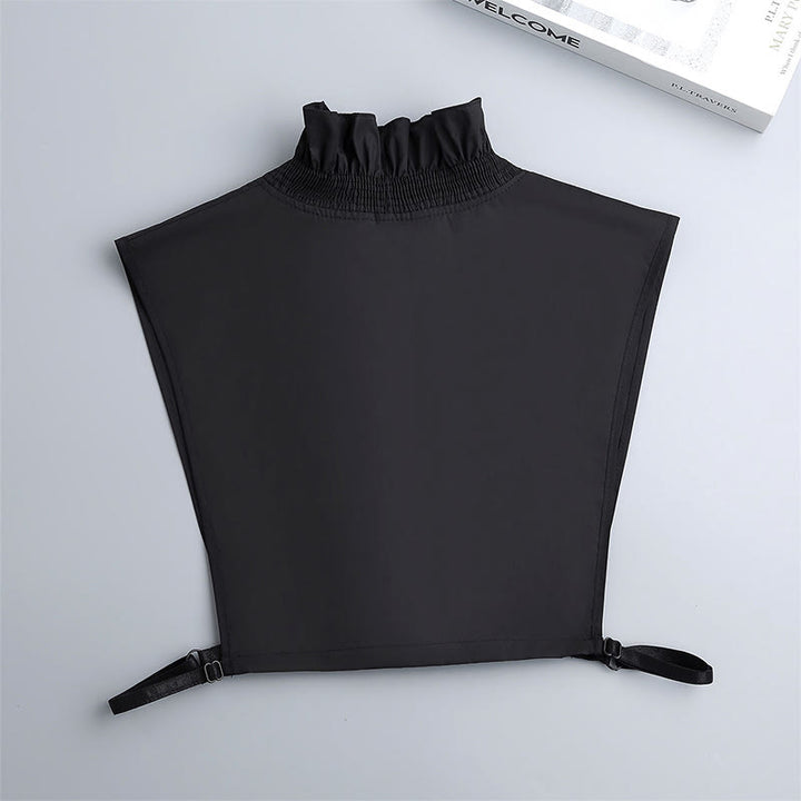 V Neck Detachable False Collar Shirt For Women