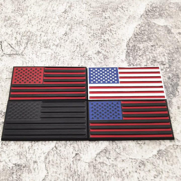 American Flag Metal Sticker Car Badge