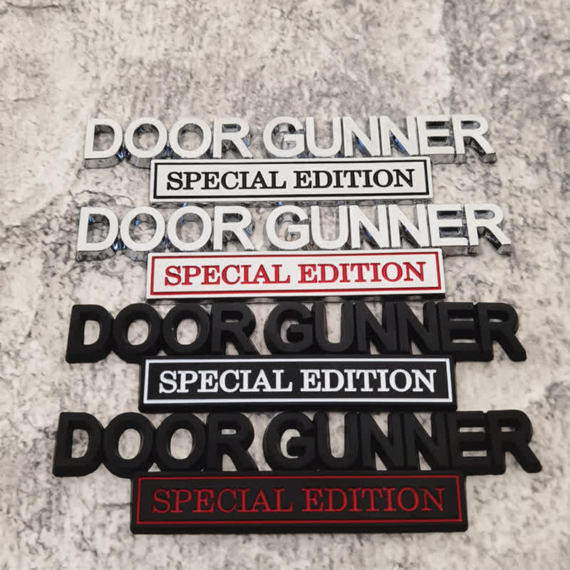 DOOR GUNNER SPECIAL EDITION Metal Sticker Car Badge – au.floraltrip