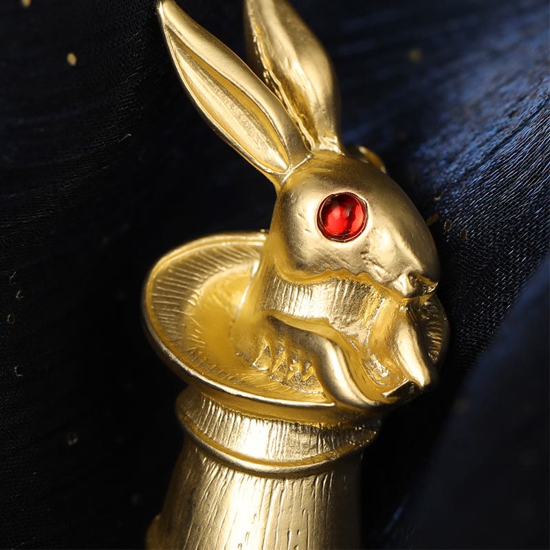 Vintage Baby Rabbit Brooch Gold Shirt Accessories