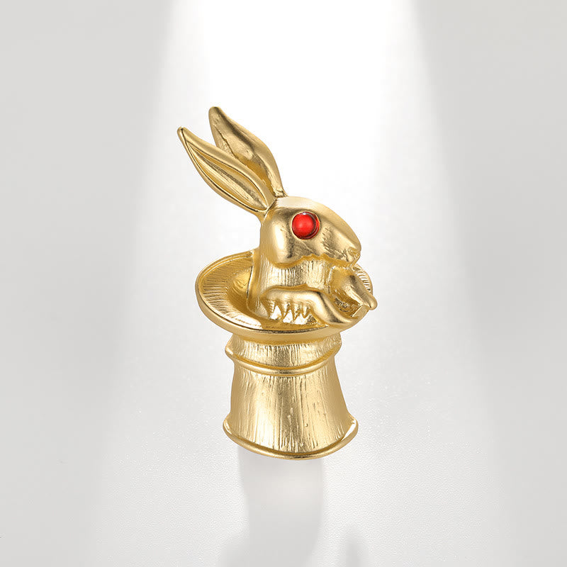Vintage Baby Rabbit Brooch Gold Shirt Accessories