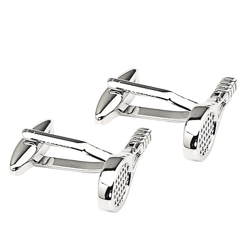 Men's 1 Pair Tennis Racket Button Covers Set Cufflinks - image 7