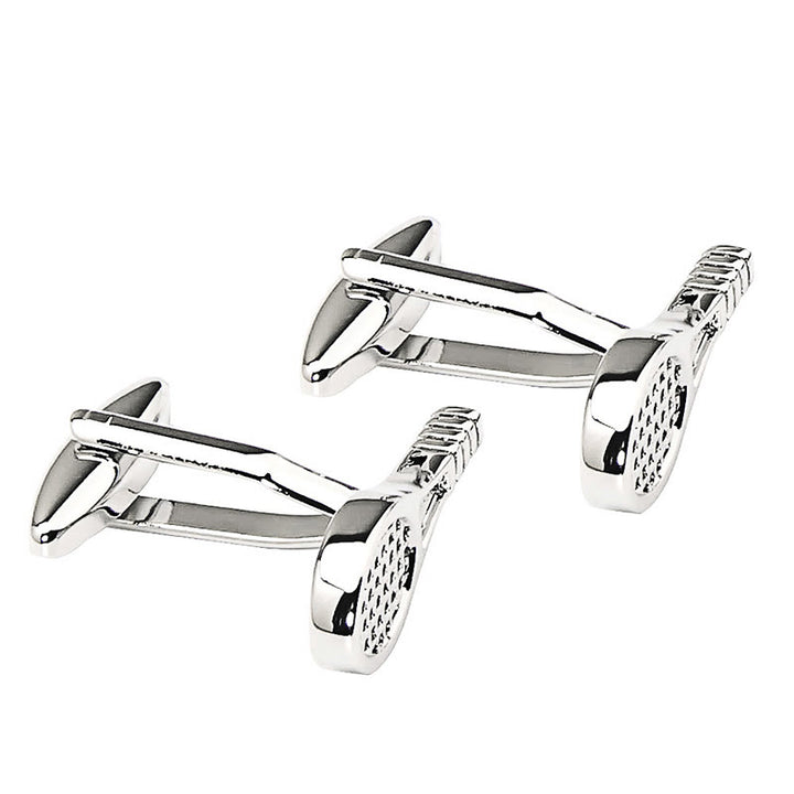 Men's 1 Pair Tennis Racket Button Covers Set Cufflinks - image 7