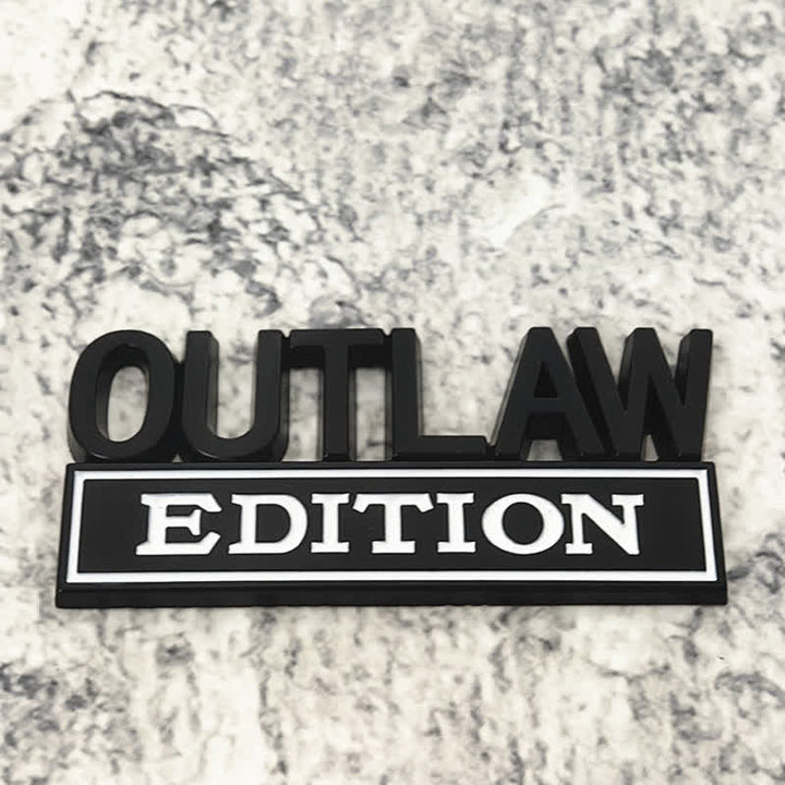 OUTLAW EDITION Metal Sticker Car Badge