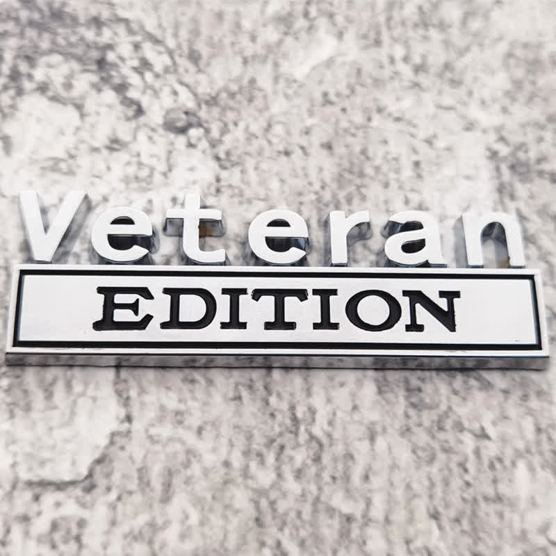 Veteran EDITION Metal Sticker Car Badge