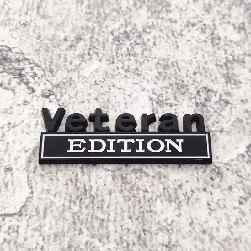 Veteran EDITION Metal Sticker Car Badge