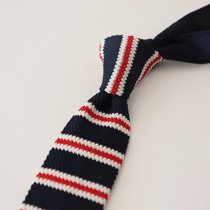 Men's Striped Narrow Suit Knitted Necktie