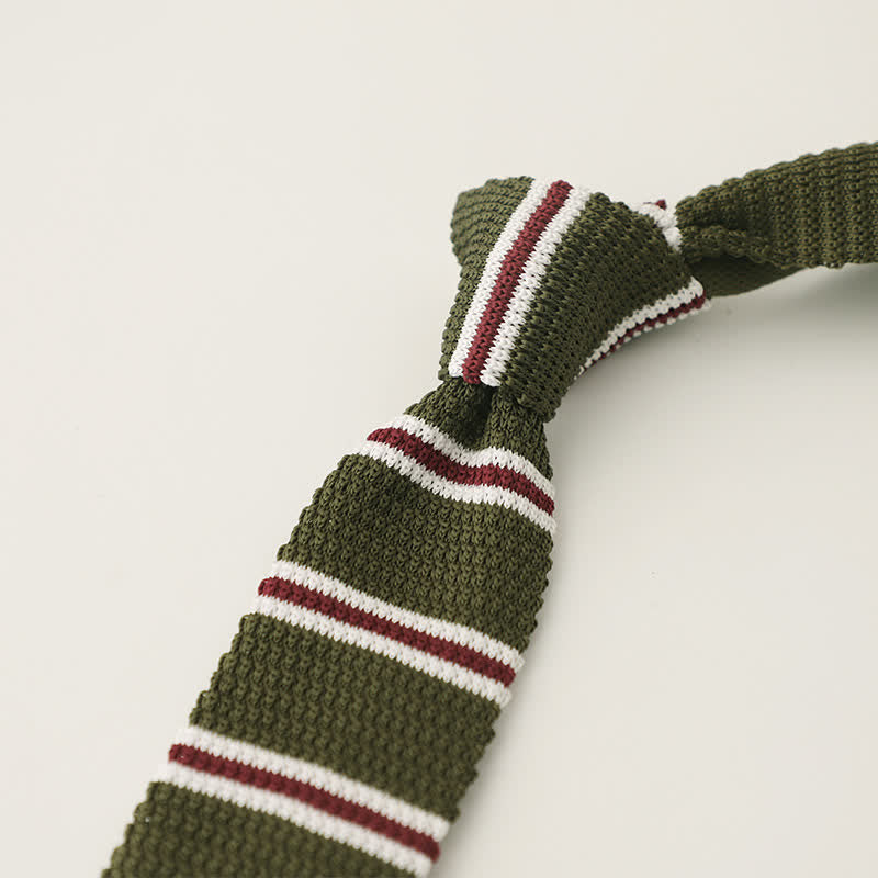 Men's Striped Narrow Suit Knitted Necktie