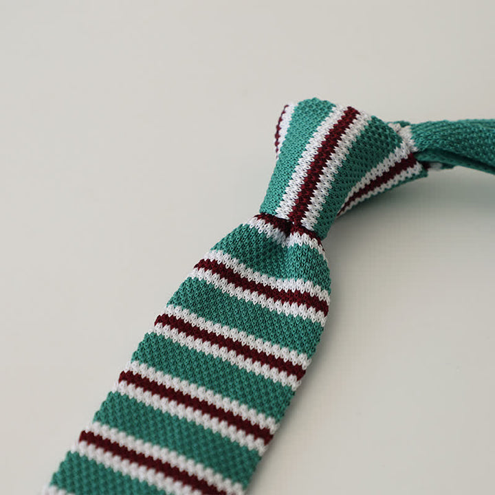 Men's Striped Narrow Suit Knitted Necktie