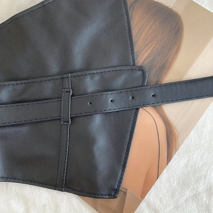 Wide Waistband For Women Leather Corset Belt