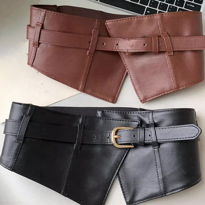 Wide Waistband For Women Leather Corset Belt