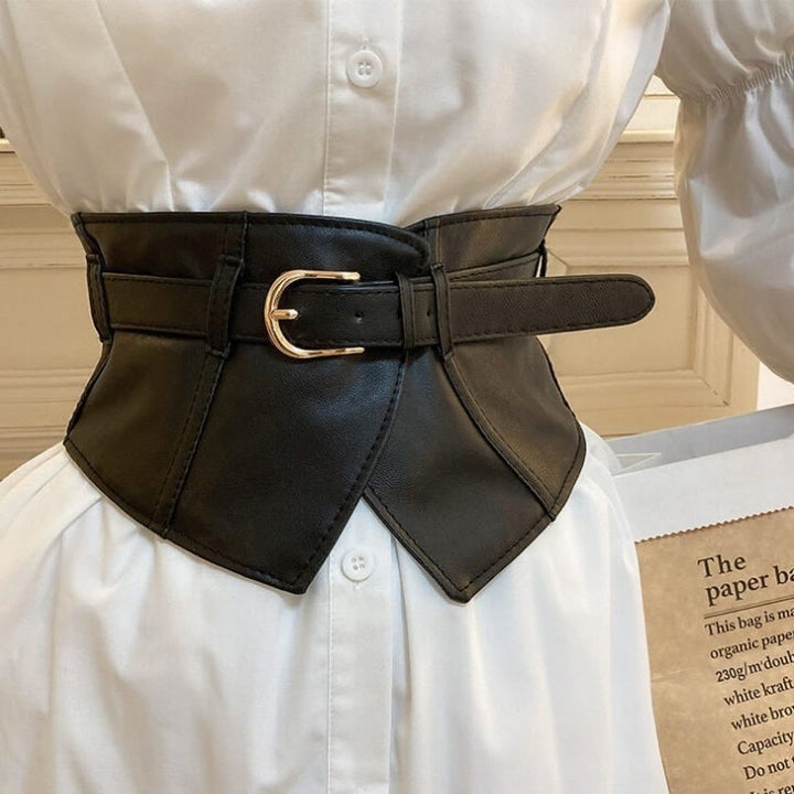 Wide Waistband For Women Leather Corset Belt