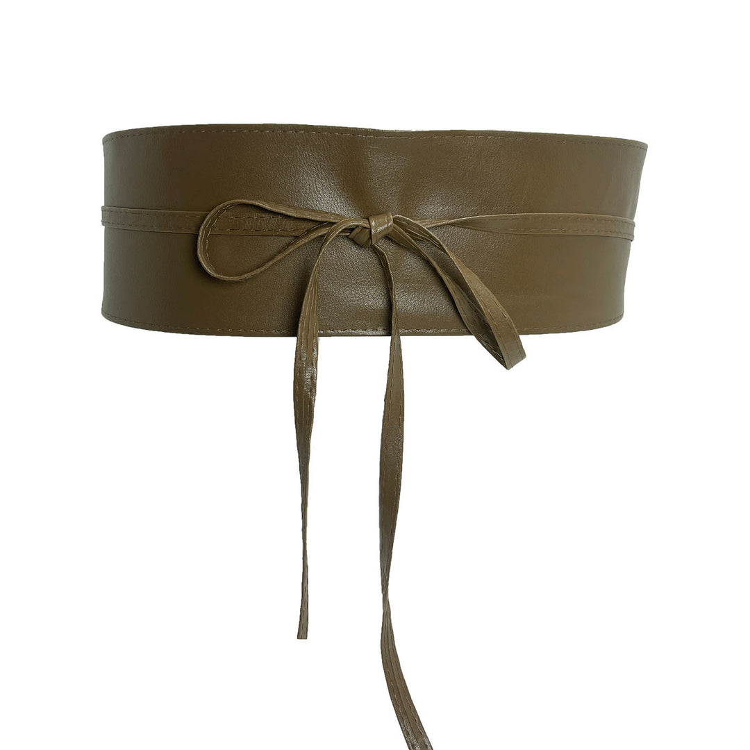 Wide Waist Belt For Women Lashing Leather Corset Belt