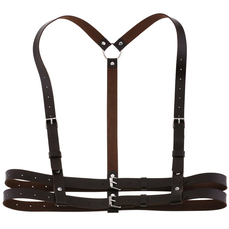 Punk Strap Corset Belt Women's Leather Chain Belt