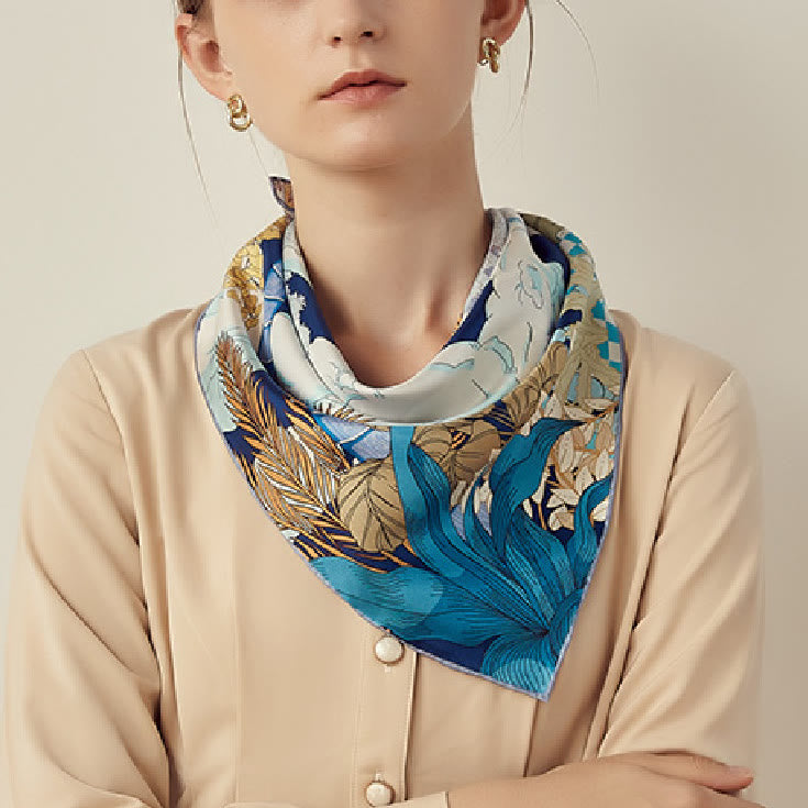 Women's Garden In The Air Spring Silk Thin Scarf