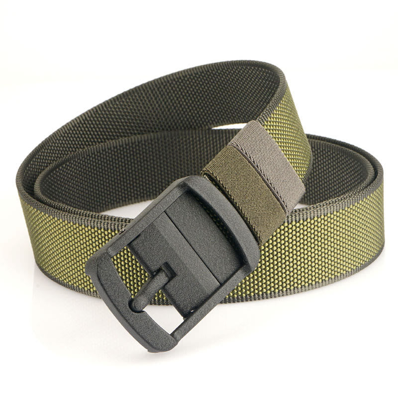 Men's Rotatable Alloy Buckle Belt Reversible Military Belt