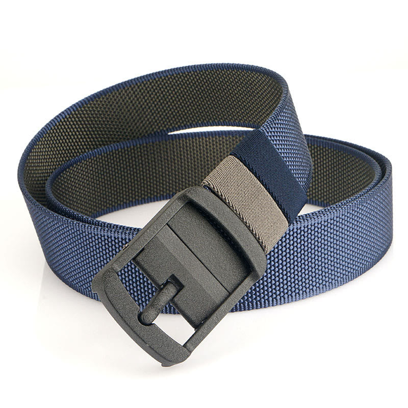 Men's Rotatable Alloy Buckle Belt Reversible Military Belt