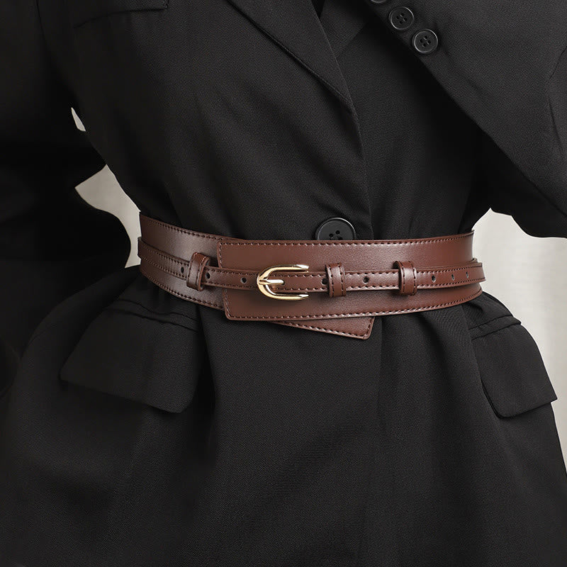 Detachable Leather Belt Women's Dual Use Corset Belt