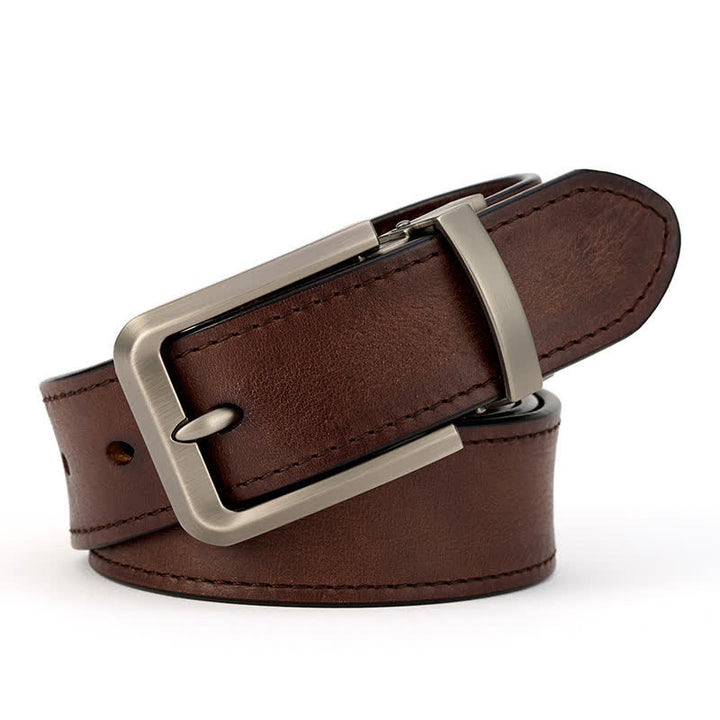 Men's Simple Capable Sewing Detailed Leather Belt