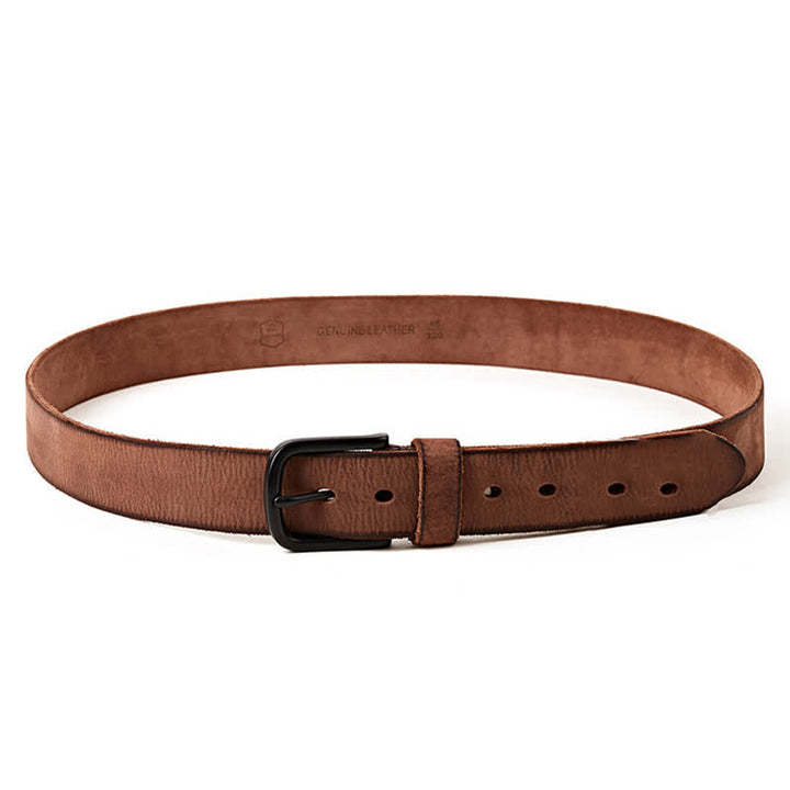 Men's Minimalist Style Dull Polish Leather Belt