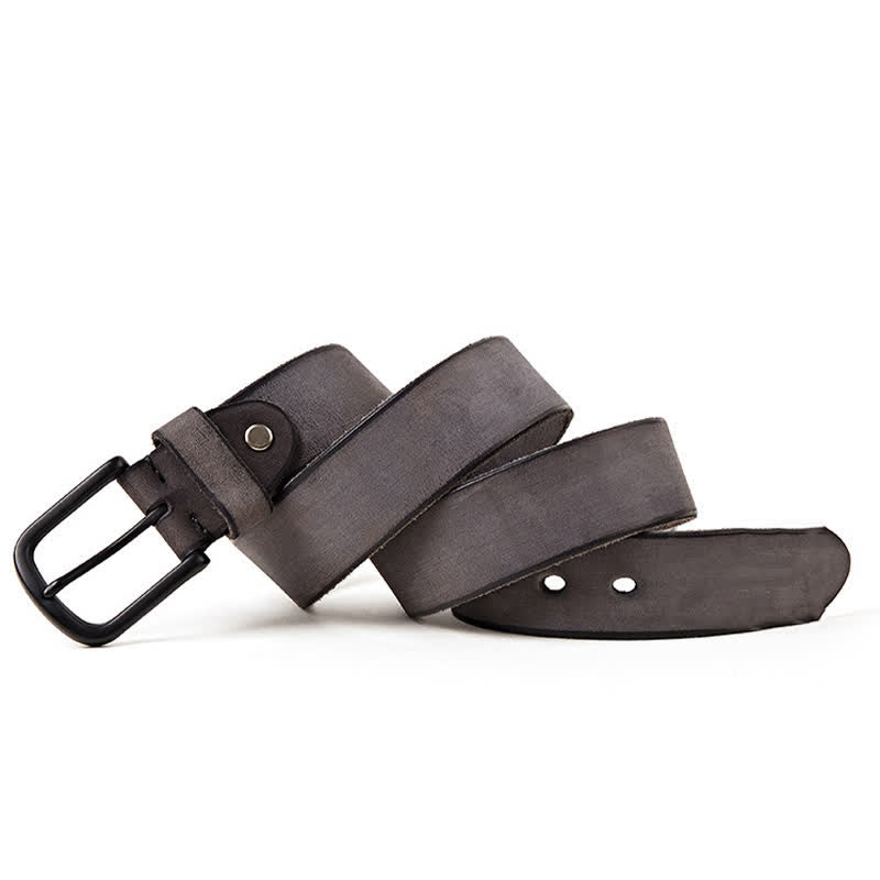 Men's Minimalist Style Dull Polish Leather Belt