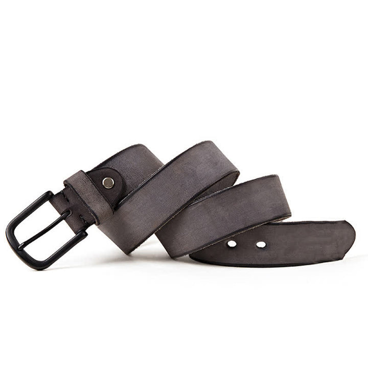 Men's Minimalist Style Dull Polish Leather Belt