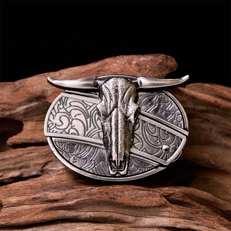 Western Cow DIY Hidden Knife Belt Buckle With Bull Ring Bundle Set - image 4