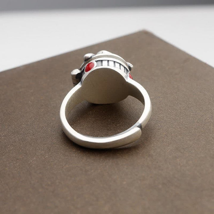 Rose Flower Adjustable Ring with Hidden Compartment