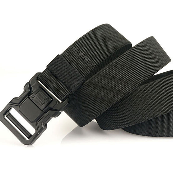 Men's Tactical Belt Elastic Quick Release Nylon Belt