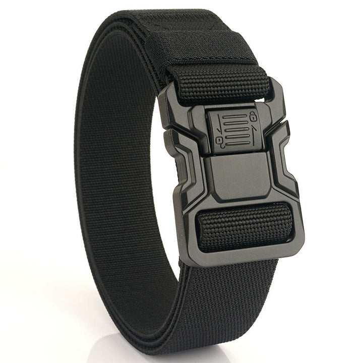 Men's Tactical Belt Elastic Quick Release Nylon Belt