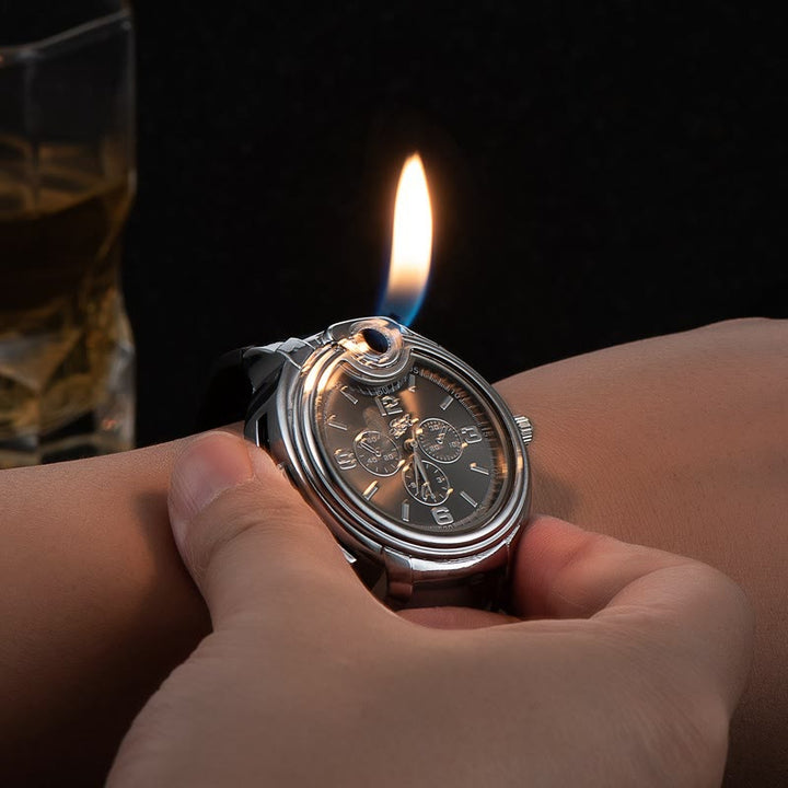 Luxurious Wrist Watch Refillable Butane Lighter