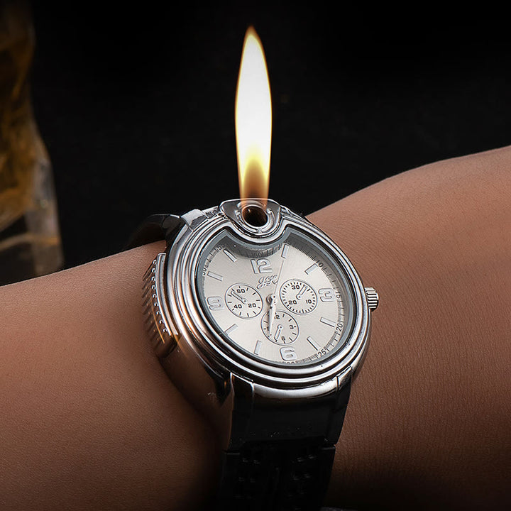 Luxurious Wrist Watch Refillable Butane Lighter