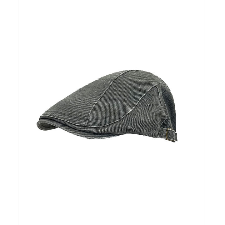 American Retro Newsboy Denim Washed Cotton Beret Cap