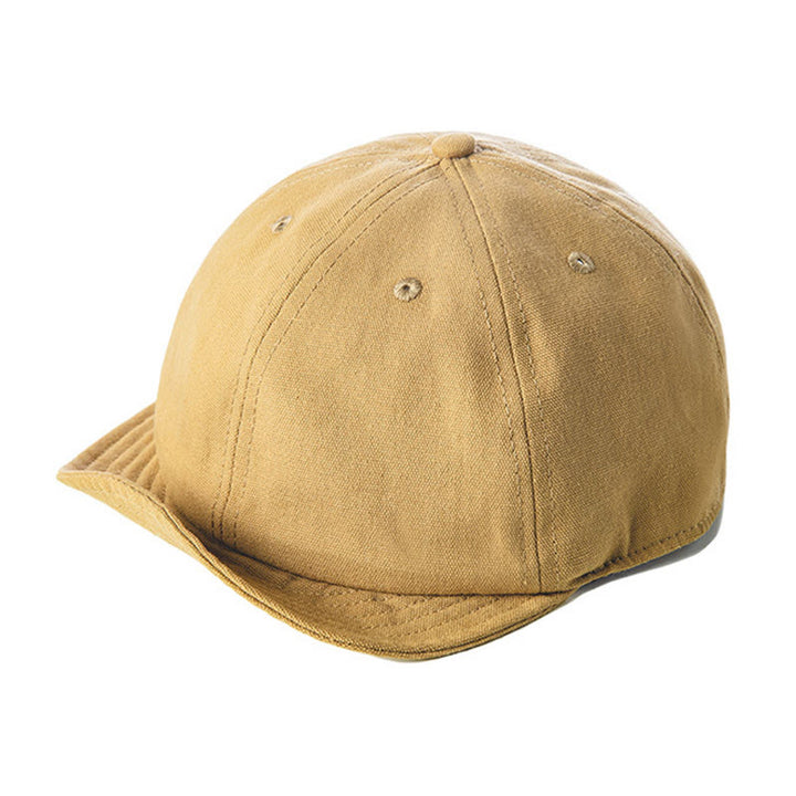 Men's Casual Denim Short Brim Octagonal Newsboy Beret Cap - Khaki - Adjustable (about 22"-23 1/4") - image 7