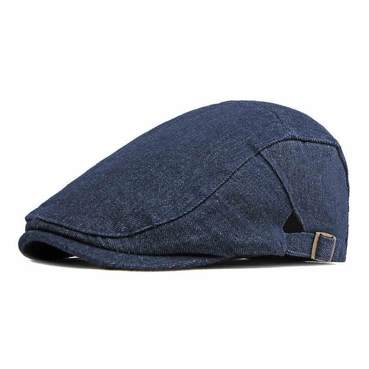 Classic Denim Adjustable Golf Flat Hat Beret Cap