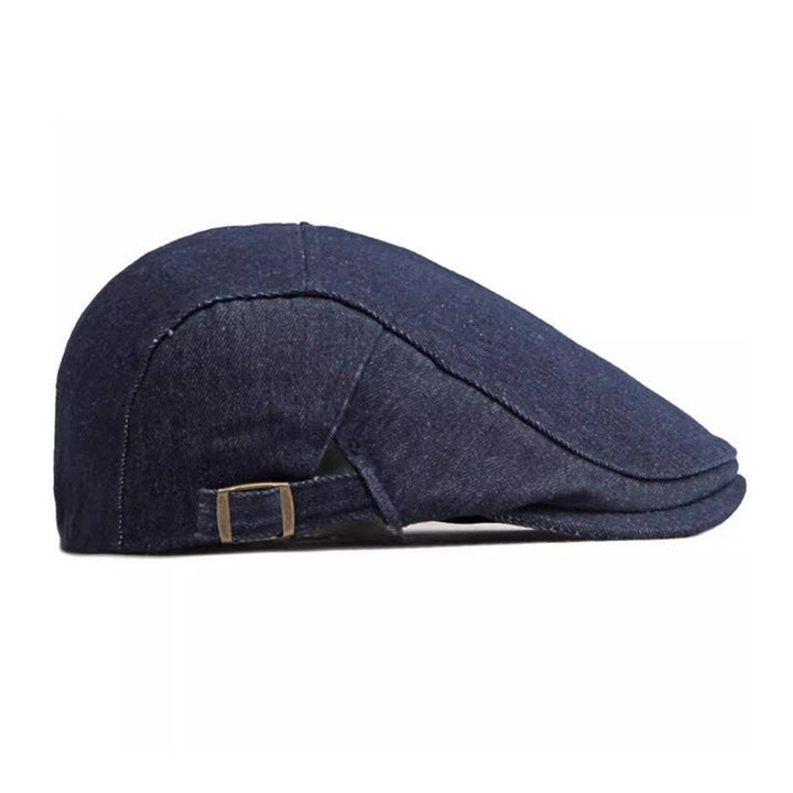 Classic Denim Adjustable Golf Flat Hat Beret Cap