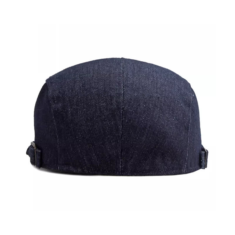 Classic Denim Adjustable Golf Flat Hat Beret Cap