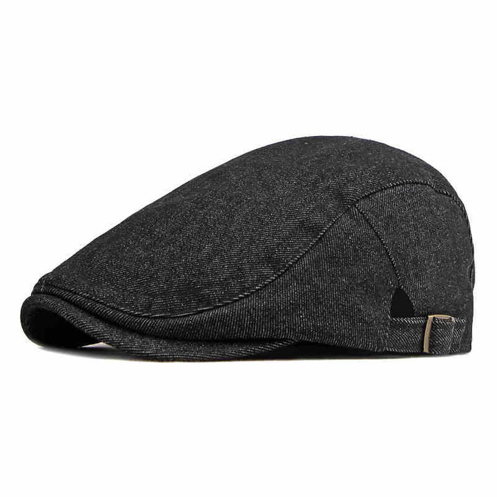 Classic Denim Adjustable Golf Flat Hat Beret Cap