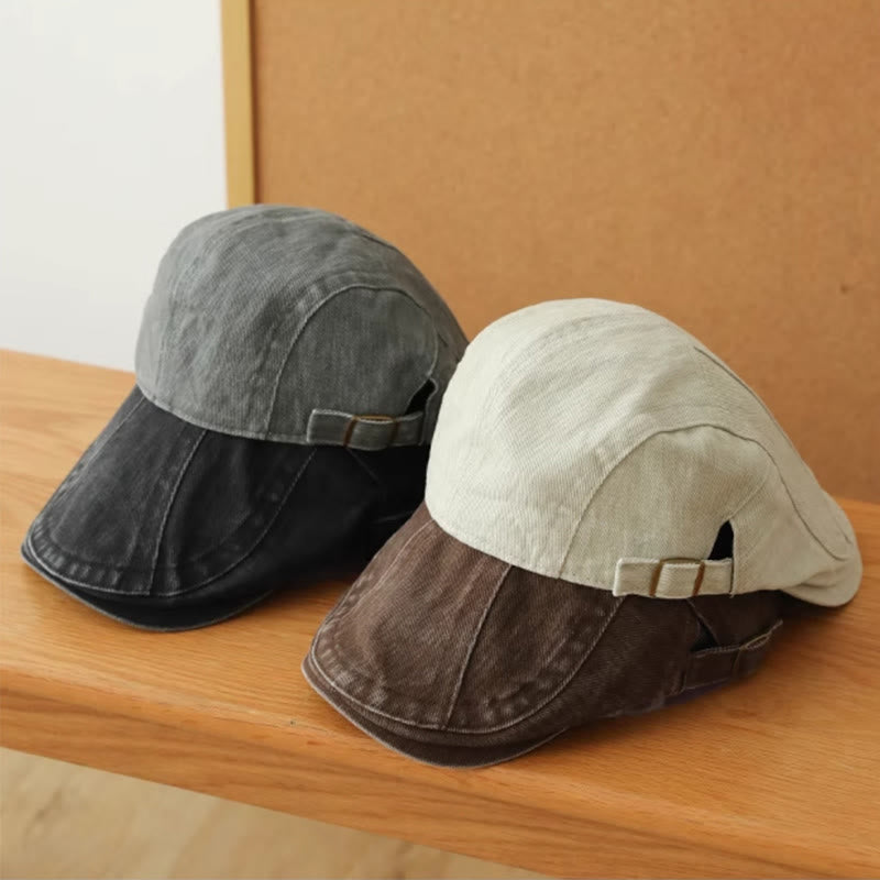 Fashion Denim Newsboy Flat Cap Beret Cap