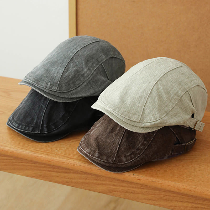 Fashion Denim Newsboy Flat Cap Beret Cap