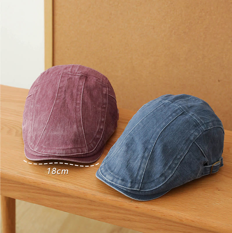 Fashion Denim Newsboy Flat Cap Beret Cap