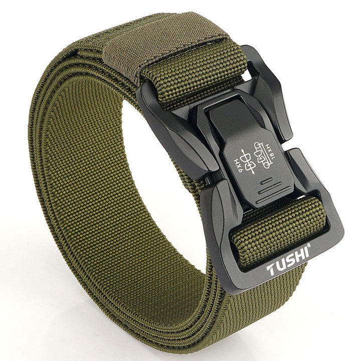 Men's Outdoor Tactical Belt Elastic Quick Release Waistband