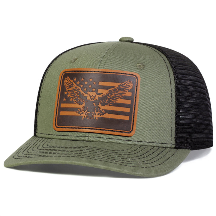 Flying Eagle Flag Adjustable Trucker Hat