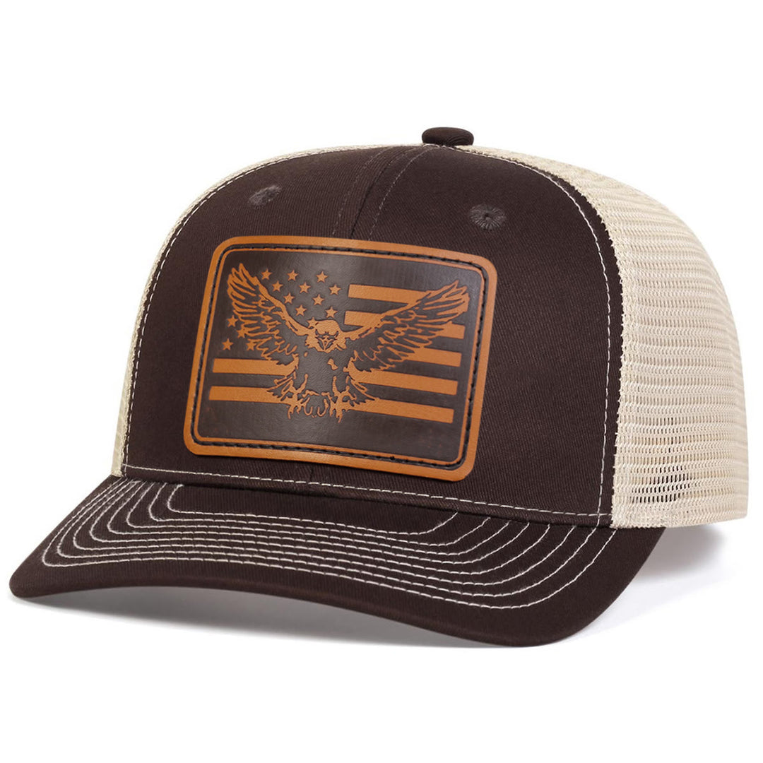 Flying Eagle Flag Adjustable Trucker Hat