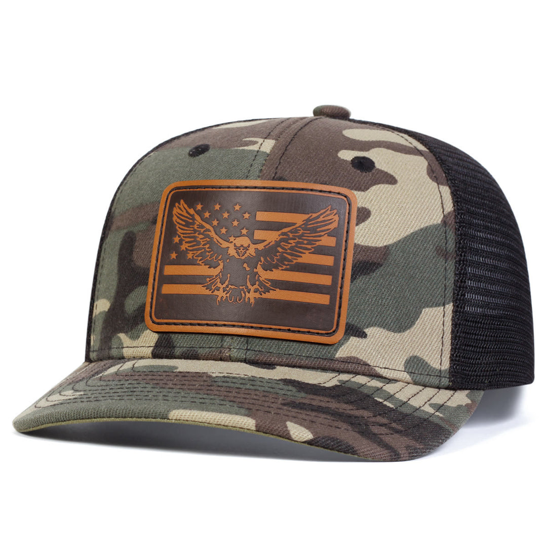 Flying Eagle Flag Adjustable Trucker Hat