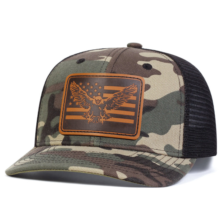 Flying Eagle Flag Adjustable Trucker Hat