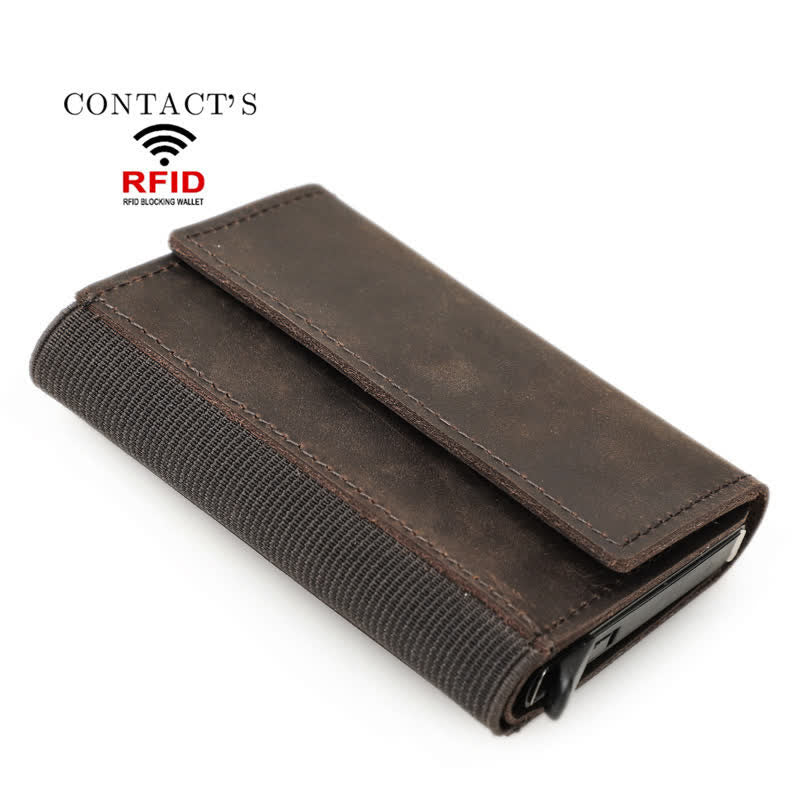 RFID NFC Protection Leather Card Wallet