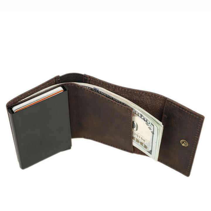 RFID NFC Protection Leather Card Wallet