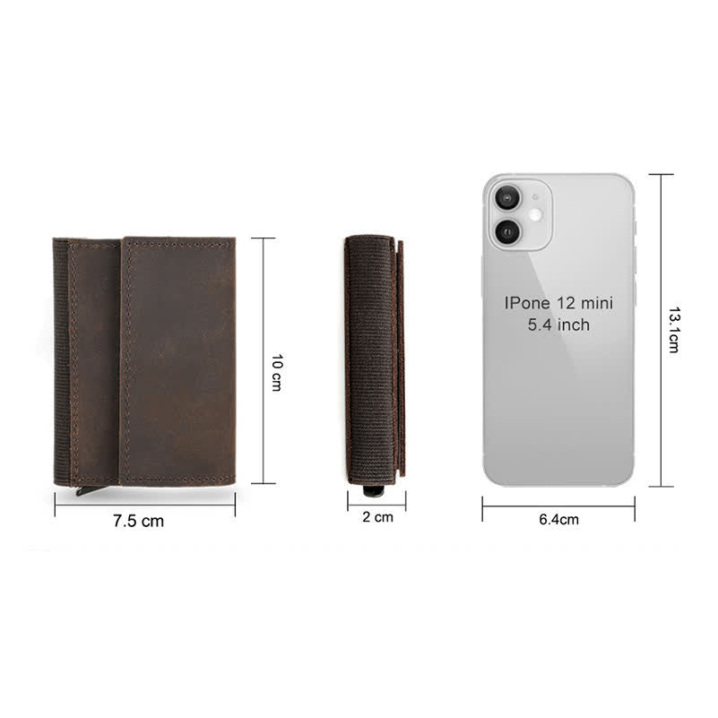 RFID NFC Protection Leather Card Wallet